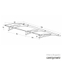 DASZEK LIGHTLINE 1900X950 POLIWĘGLAN LITY 4 mm