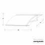DASZEK ARCO PRO 1080X800 BRĄZ 