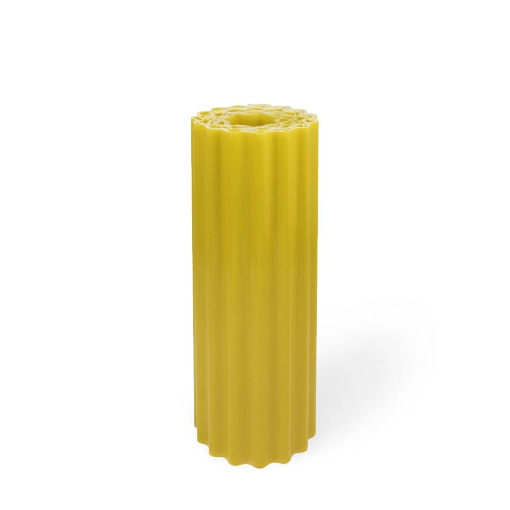 RULON FALISTY Z POLIESTRU O SZEROKOŚCI 100CM ŻÓŁTY 30MB